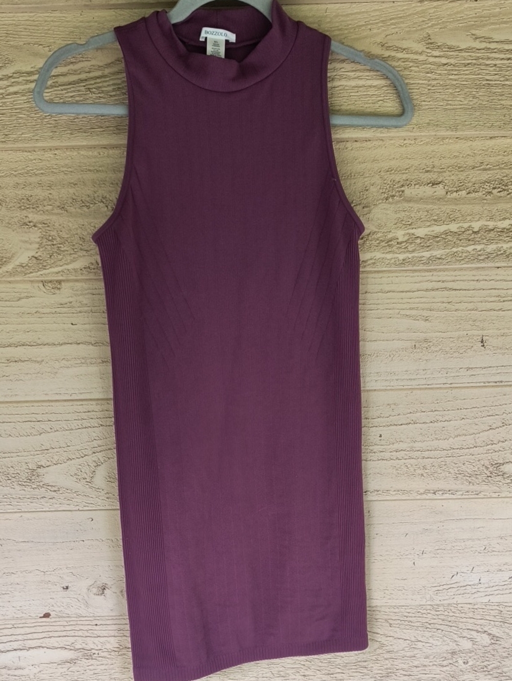 Bozzolo Mock Turtle Neck Mini Dress